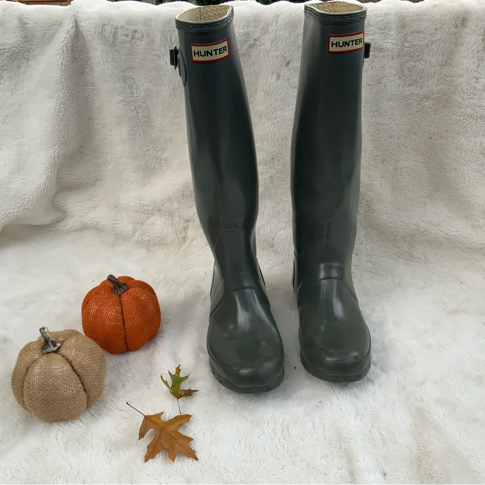 GRAY Hunter Rain Boots